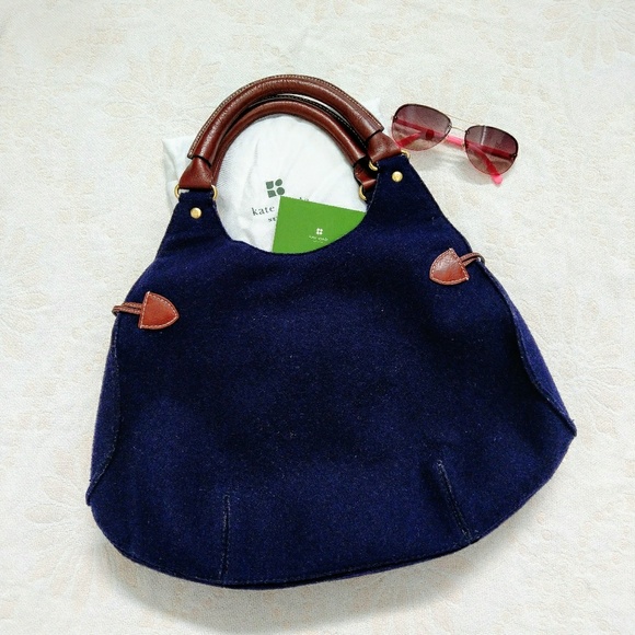 NWT Kate Spade Charlie Wool Shoulder Bag - Picture 4 of 8